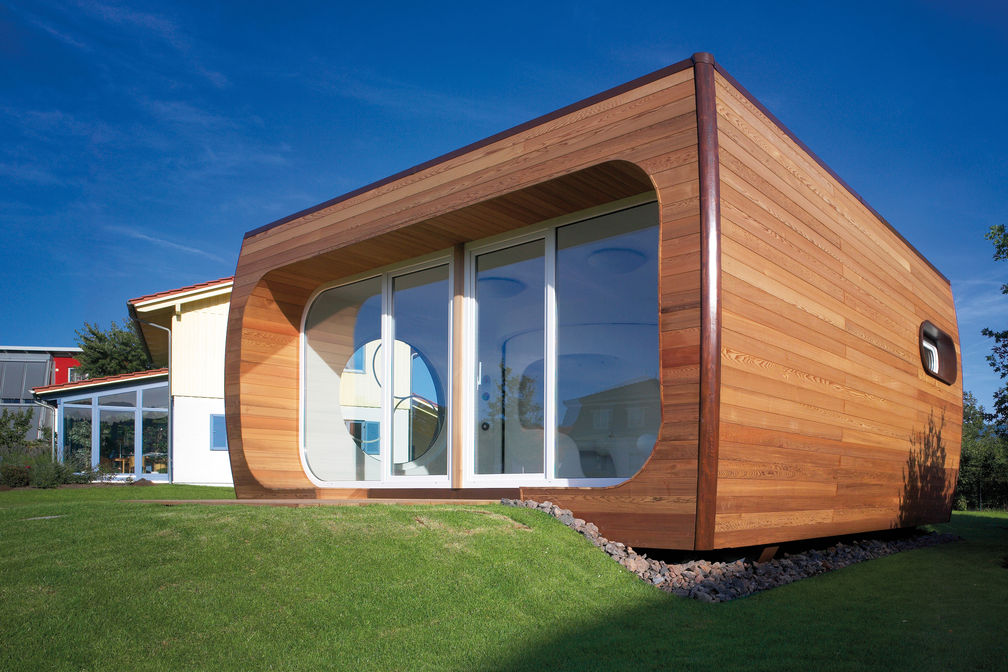 Zum 75-jährigen Firmenjubiläum entwarf Altmeister Luigi Colani die 36 Quadratmeter-Studie «Rotorhaus».