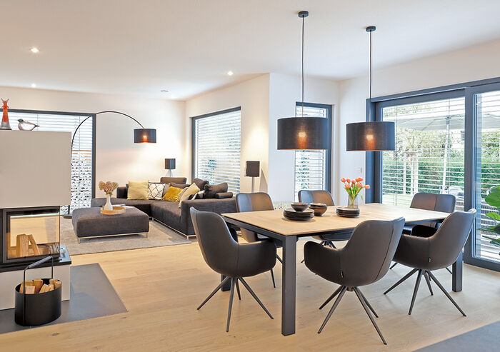 Wohnzimmer Holzhaus SchwörerHaus KG