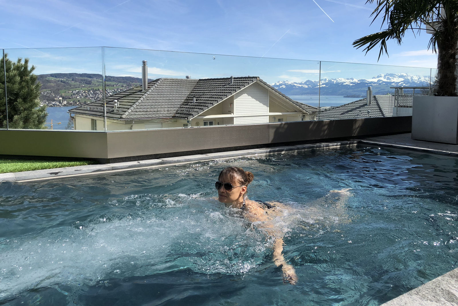 Die Gegenstromanlage ermöglicht ein «Schwimmen am Ort».