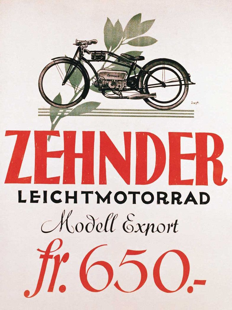 Das Leichtmotorrad «Zehnderli» war für breite Bevölkerungsschichten erschwinglich.