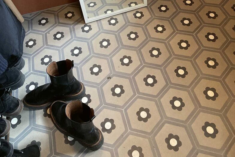 6-Eck, 2-Schicht Zementplatte 600454. VIA GmbH